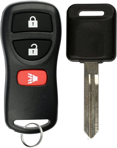 KeylessOption 2 Item Bundle 1 Key Fob Keyless Entry Remote 1 Uncut for 46 Chip Ignition Key...
