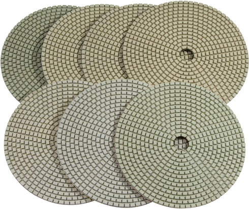 Stadea PPD104N 5" Dry Diamond Polishing Pads for Concrete Travertine Marble Terrazzo Floor Edges Countertop Polishing - Grit 200, Series Super C...