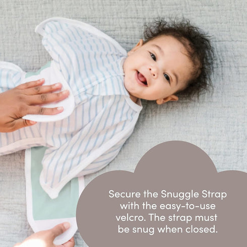 SleepingBaby Zipadee-Zip Snuggle Strap - Wearable Blanket Accessory for Transition Swaddle - One Size, Mint...