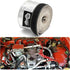Heat Shroud Aluminized Sleeving Heat Shield fuel line wire heat sleeve 1/2" I.D. x 10FT with 20 Pcs 3.9Inch Stainless Steel Cable Metal Zip Ties...