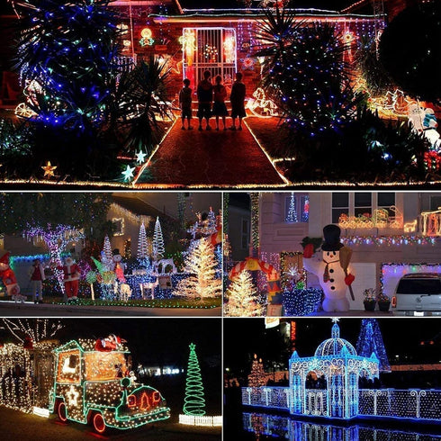 Solar Rope Lights,100 LEDs 33ft/10M Waterproof Solar String Copper Wire Light,Outdoor Rope Lights for Garden Yard Path Fence Tree Wedding Party De...