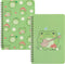 L1rabe 2 A5 Frog Spiral Notebooks Cute Frog Playing Banjo Mushroom College Ruled Hardbound Notebooks, Travel Journal Diary Notepad for Kids Teens,...