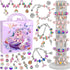 Sofier Charm Bracelet Making Kit Mermaid Gifts for Girls DIY Crafts for Girls Ages 8-12 Teen Girl Gift Ideas Kids Jewelry Making Birthday Christma...