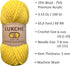 Wool and Acrylic Yarn 25% Wool - 75% Acrylic - 3,52 Oz - 65,6 Yds, Easy Thick and Fast Yarn, Soft and Super Bulky Weight #6 for Knitting, Crocheti...