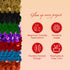 Trims by the Yard 4-Row Metallic Stretch Versatile Crafts Durable Sequin Trim for Costumes Fashion and Home Decor, 1 1/2-Inch, 10-Yard Cut, Red...