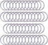 Metal Swivel Lanyard Snap Hooks and Split Key Rings Chain Hook Keychain, 100 Pieces...