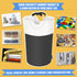 100L Laundry Basket, Collapsible Laundry Hamper with Padded Handles, Waterproof Laundry Bag, Tall Clothes Hamper Stand Up Well, Foldable Laundry B...