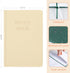 Recipe Book, Blank Recipe Books to Write in Your Own Recipes, Waterproof Hardcover cook books with Prompts and Contents A5-Beige...