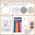 Dortusen 3 Sets Beginner Embroidery Kit for Adults Learn Different Stitches DIY Kits Includes Embroidery Tools Easy to Follow Instruction......