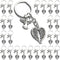 PHAETON 20PCS Guardian Angel Wing Keychain Heart-shaped Angel Wings Charms Keychain Key Ring for Memorial Keyring Religious Gifts Memorial Decorat...