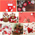 Felt Sheets Fabric, 7" x 11" Felt Fabric for Crafts 10Pcs Halloween Christmas Fabric Fall Felt for DIY and Sewing Projects (Red)...