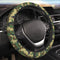 Green Camo Steering Wheel Cover for Women Men, Universal 15 Inch Anti Slip Steering Wheel Protector Car Accessories Interior for Auto Truck SUV...