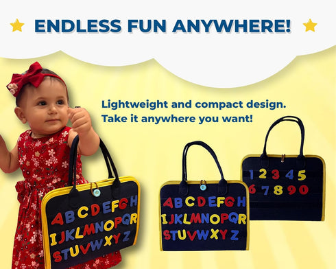 Let's Play Kiddo Busy Book for Toddlers 1-3, Busy Board for 1 Year Old, Montessori Toys 1-4 Year Old, Educational Activity Toddler Busy Board Pres...