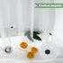 UFRIDAY Stall Clear Shower Curtain Liner 48 x 72 inches,Heavy Duty Liner Waterproof Transparent Shower Curtain for Bathroom PEVA with 3 Magnets Bo...
