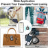 2 Pack IPX8 Waterproof Airtag Keychain with Airtag Holder Case,Full Body Shockproof,Anti-Scratch Cover Air tag for Cat,Dog,Keys,Luggage,Wallet(Bla...
