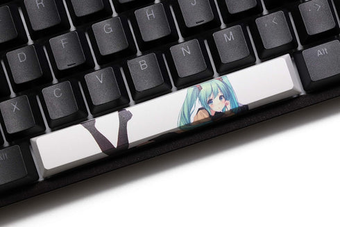 KPREPUBLIC Novelty allover dye subbed Keycaps spacebar pbt custom mechanical keyboard plum blossom miku snowman ink painting matrix Opera (Spaceba...