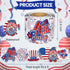 4th of July Bulletin Board Border, 65.6Ft Red Blue White Patriotic Borders for Bulletin Board Patriotic Gnome Star Trim Border Roll for Independen...