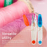 Thread Snips for Sewing - Plastic Sewing Scissors Small - Crochet Scissors/Nippers with Plastic Handle - U Shape Yarn & Thread Cutter, Clipper for...