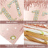 Happy 17th Birthday Banner Backdrop Decorations for Girls, Rose Gold 17 Birthday Party Sign Supplies, Pink Seventeen Birthday Poster Background Ph...