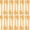 Golden Nature Bamboo Spoon Set (10 Pc), Small Kitchen Teaspoons, Tiny Wooden Spoons Perfect for Sugar, Spices, Seasoning, Coffee, Jam, Herbs, Hone...