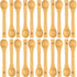 Golden Nature Bamboo Spoon Set (10 Pc), Small Kitchen Teaspoons, Tiny Wooden Spoons Perfect for Sugar, Spices, Seasoning, Coffee, Jam, Herbs, Hone...