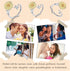 Fidget Rings for Anxiety for Women Sunflower Initial Letter Spinner Ring Open Adjustable Ring CZ Rings Daisy Stress Relieving Ring Jewelry Gift fo...