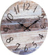 Stonebriar Vintage Farmhouse 14 Inch Round Battery Operated Hanging Wall Clock...