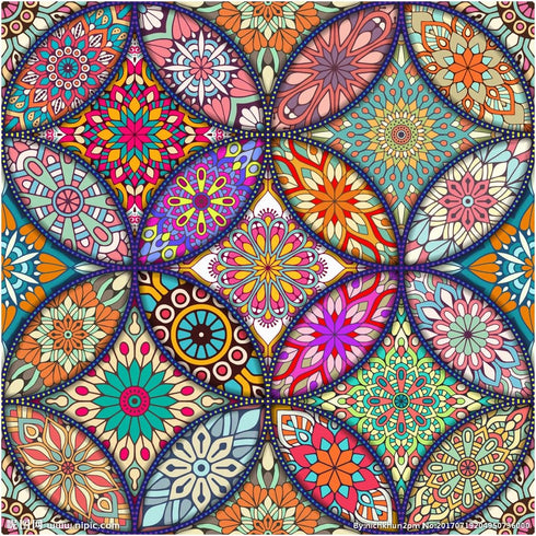 ARAZADR Counted Cross Stitch Kits Preprinted Mandala Embroidery Needlepoint Kits for Beginners Adults and Kids, 11CT 3 Strands DIY Cross-Stitch Ki...
