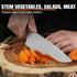 TUO Rocker Knife, 7 inch Salad Chopper Chef Knife for Herb Rocking and Veggie Chopping, Vegetable Cleaver in High Carbon Steel with Ergonomic Hand...