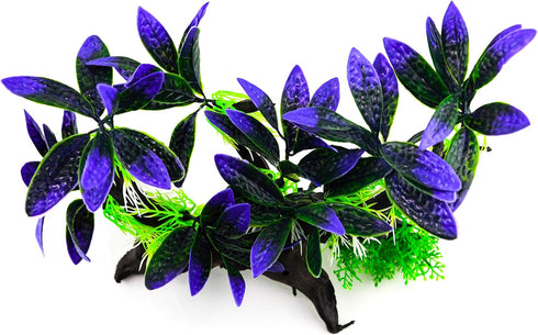 AQUA KT Aquarium Landscape Simulation Artificial Plant Purple, Plastic Plant for Fish Tank Decoration, Aquatic Water Plant, Fish Bowl Ornament...