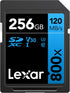 Lexar High-Performance 800x 256GB SDXC UHS-I Memory Card, C10, U3, V30, Full-HD & 4K Video, Up to 120MB/s Read, for Point-and-Shoot Cameras, Mid-R...
