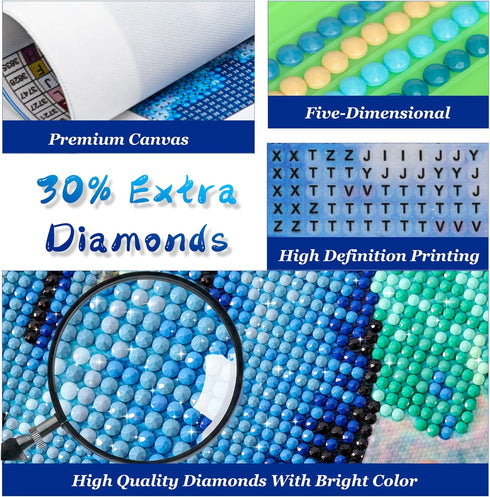 Knitting Woolen Yarn Poster Diamond Painting Kit for Adult, Knitting Scarf Diamond Art, Full Round Drill Kits Cross Stitch Mosaic Art for Adults R...