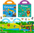 Reusable Quiet Sticker Books for Kids & Toddlers, 4 Sets Travel Stickers Story Busy Books for Toddler 2-4 Years Birthday Gifts - Vehicle, Space, D...