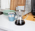 Mind Reader Pour Over Coffee Maker, Single Serve, Reusable Stainless Steel Filter, Glass, 4.76" L x 5.98" W x 6.3" H, Clear...