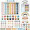 Calendar Bulletin Board Set, Calendar Seasons Weather Chart CTP Bulletin Board and Classroom Display with Stickers for School Classroom Bedroom Wa...