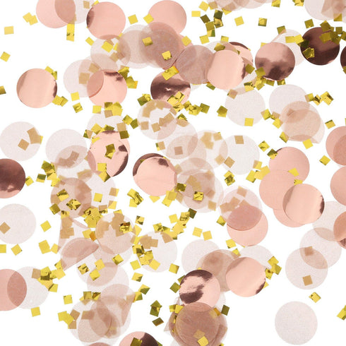 Round Tissue Paper Table Confetti Dots for Wedding Birthday Party Decoration, 1.76 oz (Rose Gold Confetti, 2.5 cm)...