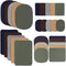 30 Pieces Twill Fabric Patches Fabric Repair Patches Iron on Twill Patch Clothing Repair Patch Kit for Jacket Clothes, 5 Colors and 3 Sizes, 4.9 x...