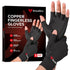 BraceBull Arthritis Gloves (1 Pair), Copper Infused Compression Gloves for Relieve Muscle Pain, Carpal Tunnel, RSI, Rheumatoid, Tendonitis, Finger...