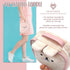 na1 Cute Kawaii Plush Makeup/Cosmetic Bag With Inner Pocket and Handle and Zipper Closure for Convenient Travel and Portability, Soft Velvet Textu...