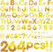 264 PCS Bulletin Board Letters Set, Bulletin Board Letters Numbers Punctuation Symbol Alphabet Cutouts Printed with Hive Bee Honey Sunflower for S...