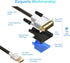 BlueRigger HDMI to DVI Cable (10FT, High-Speed, Bi-Directional Adapter Male to Male, DVI-D 24+1, 1080p, Aluminum Casing) - Compatible with Raspber...