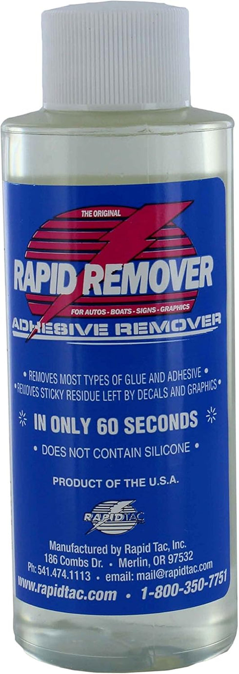 Rapid Remover Adhesive Decal Remover for Vinyl Wraps Autos Boats Signs Graphics Stickers (4 oz.)...