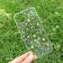 Compatible with iPhone 15 Plus Flower Case, Soft Clear Rubber Pressed Dry Real Flowers Case Girls Glitter Floral Cover Clear case with Flowers for...