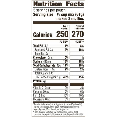 Betty Crocker Triple Berry Muffin Mix, 6.5 oz. (Pack of 9)...