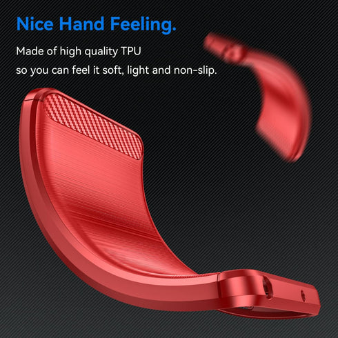 for Nokia C110 Phone case, Shockproof, Scratch Resistant Carbon Fiber Jacket, Soft TPU,for for Nokia C110 case (Red)...