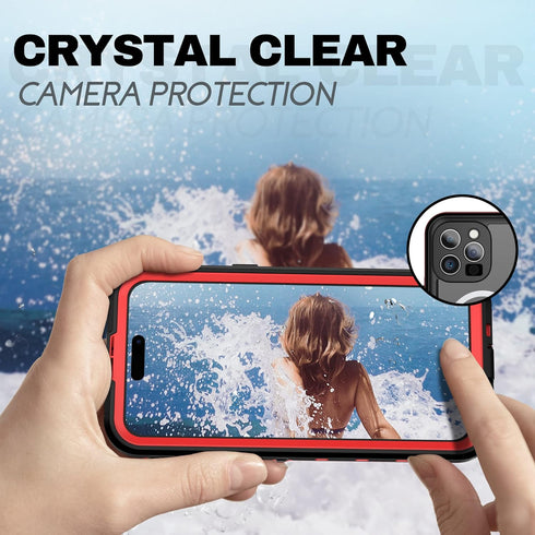BEASTEK iPhone 14 Pro Waterproof Case, TRE Series MagSafe Shockproof Dustproof IP68 Case with Built-in Screen Protector and Mag Safe Anti-Scratch ...