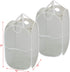 Simple Houseware Mesh Pop-Up Laundry Hamper Basket With Side Pocket, Gray - 2 Pack...