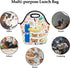 Neoprene Lunch Bag for Kids, Insulated Lunch Box Tote for Women Men Adult Teens Boys Teenage Girls Toddlers (Alphabet Animals)...