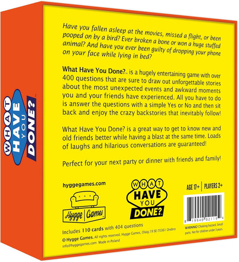 Hygge Games What Have You Done? | Get to Know Your Family and Friends Even Better | Hygge Board Games | Card Games for Adults and Teens | Party Ga...