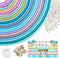 8638pcs Bracelet Making Kit, Clay Beads Bracelet Kit 12 Colors Friendship Bracelet Heishi Beads Jewelry Making Supplies for Girls Adults Teens (Me...